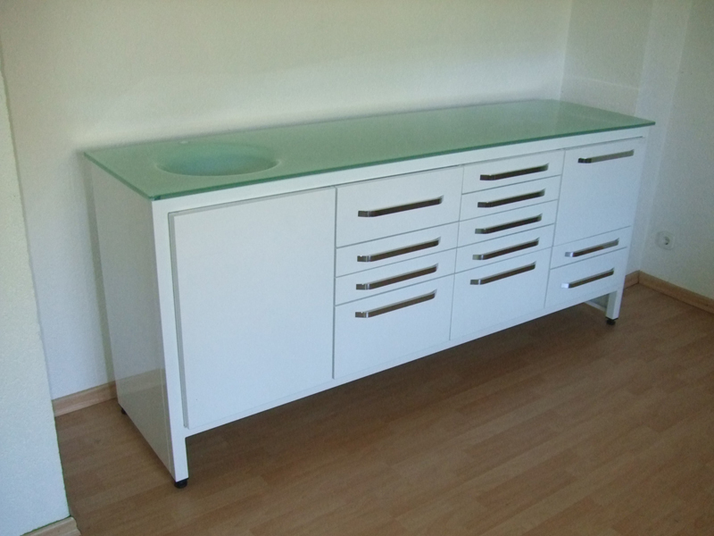 ILK-Dental Behandlungszeile Arztzeile mit Glasplatte 210cm, Typ 2015 | eBay